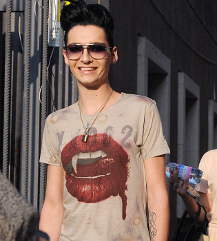 Bill Kaulitz, de Tokio Hotel, excesivamente delgado en un programa italiano