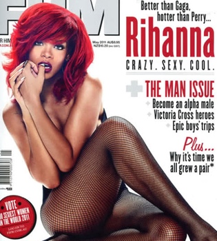 Rihanna, polémica portada de 'FHM' que podría picar a Lady Gaga y a Katy Perry