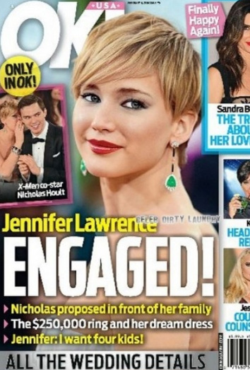 Jennifer Lawrence se casa con Nicholas Hoult.